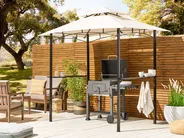 Gazebo NARO 240 cm 148 cm Metal Beige_851662