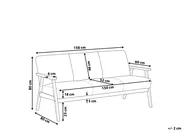 Sofa 3 Seater ASNES Fabric Grey_786843