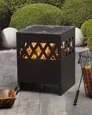 Grill Fire Pit SHIGA Metal Black_716378