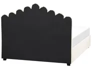 Ottoman Bed VINCENNES Velvet Off-White 160 x 200 cm (EU King Size)_837370