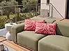 Set of 2 Outdoor Cushions KERRIA Abstract Pattern 30 x 50 cm Red