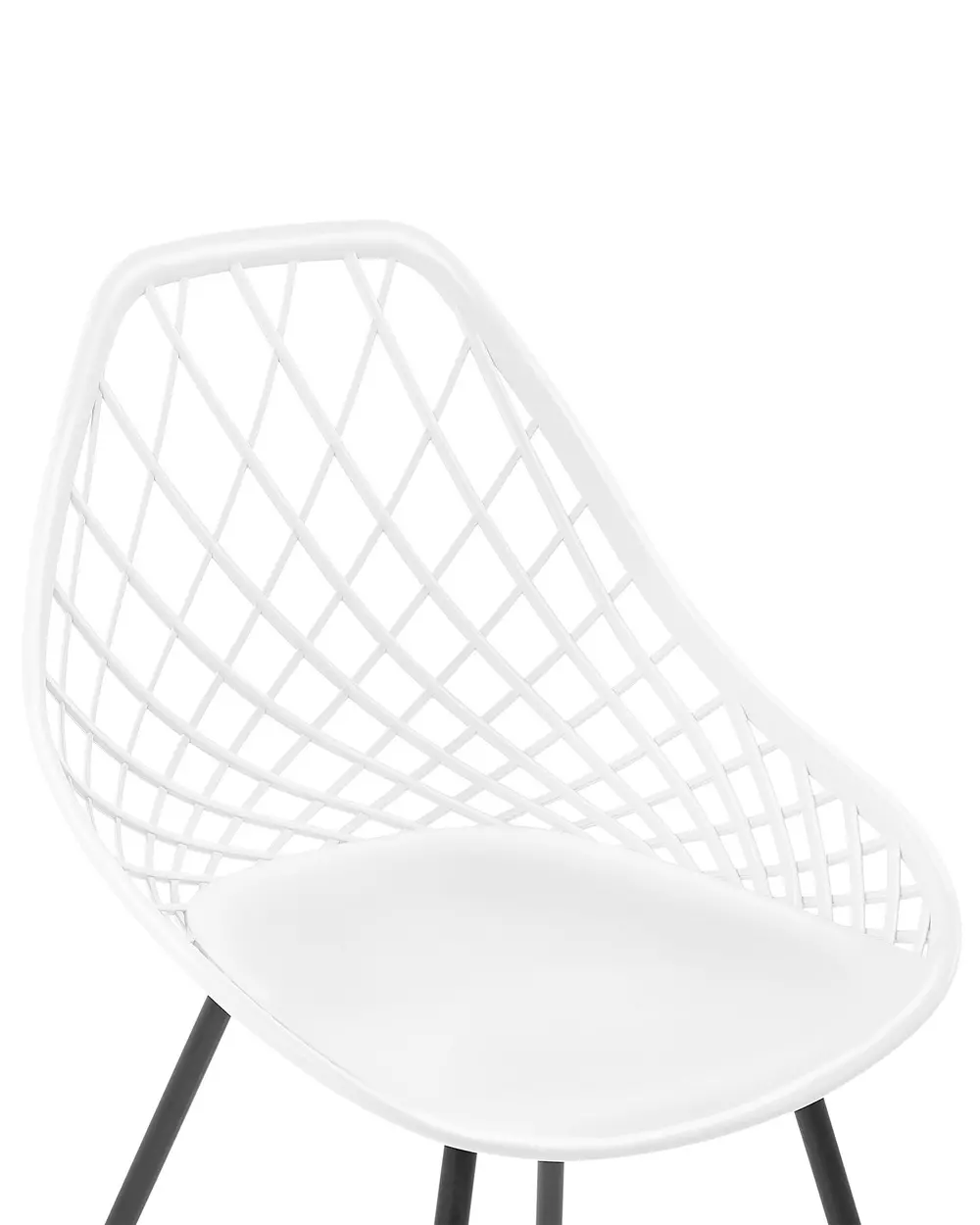 Set of 2 Dining Chairs CANTON White_775154