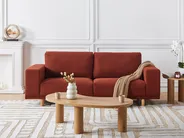 Sofa 3 Seater NIVALA Fabric Red_946915