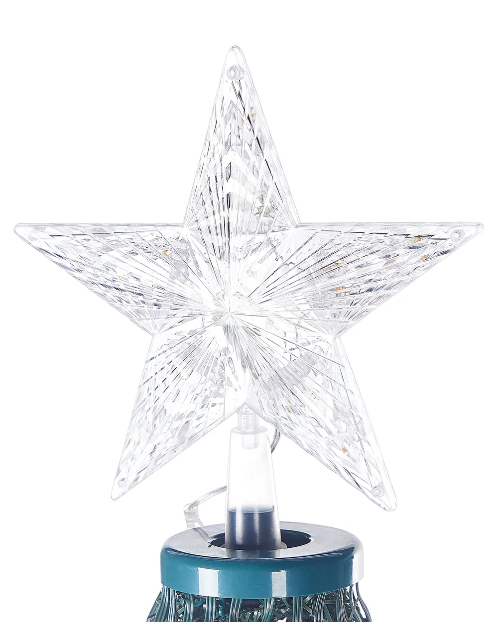 Floor Christmas Decoration Smart LED with App SAARLOQ 188 cm Christmas Tree Green_883645