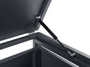 Wheelie Bin Store 240 L PIACENZA Metal Dark Grey_1073499