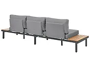 Garden Lounge Set with Table 5 Seater FIVIZZANO Acacia Wood Dark Grey_1161096