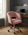 Desk Chair KATONAH Velvet Pink
