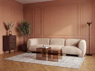 Modulsoffa 3-sits MJALBI Bouclé Beige_1075282