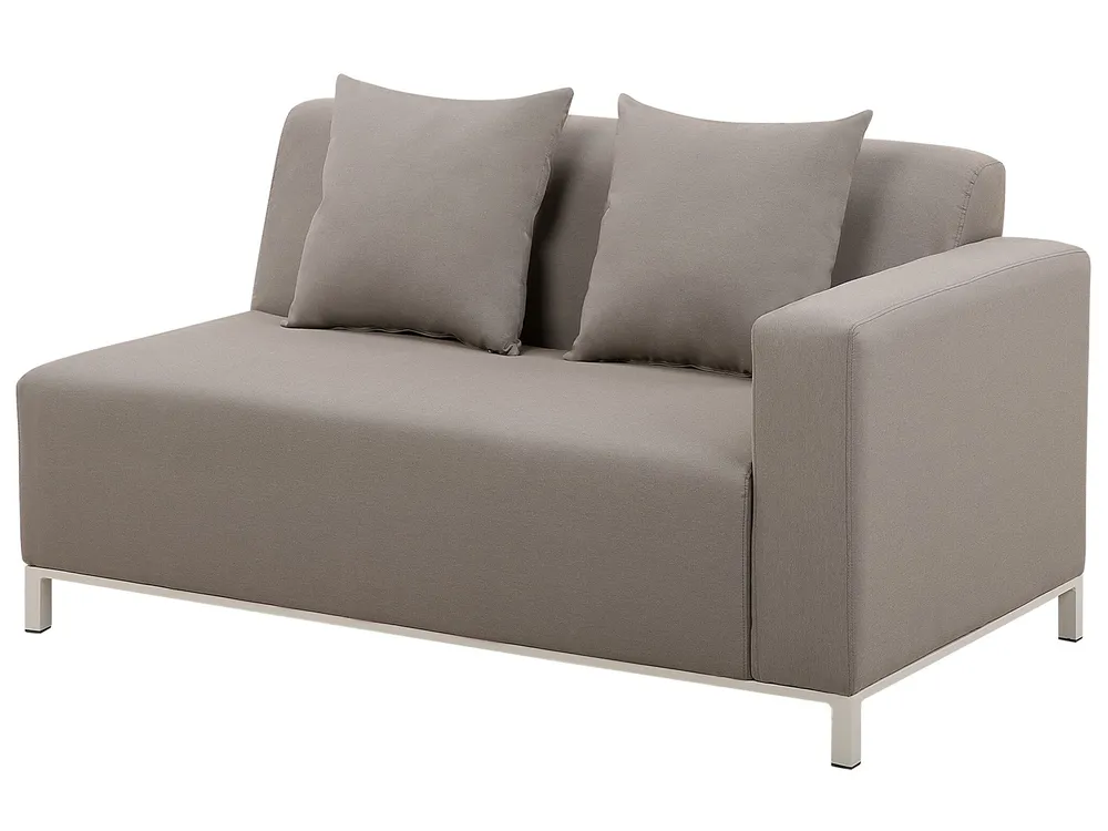 Trädgårdshörnsoffa med bord 5-sits BELIZE Modulär Beige Vänstervänd_754173