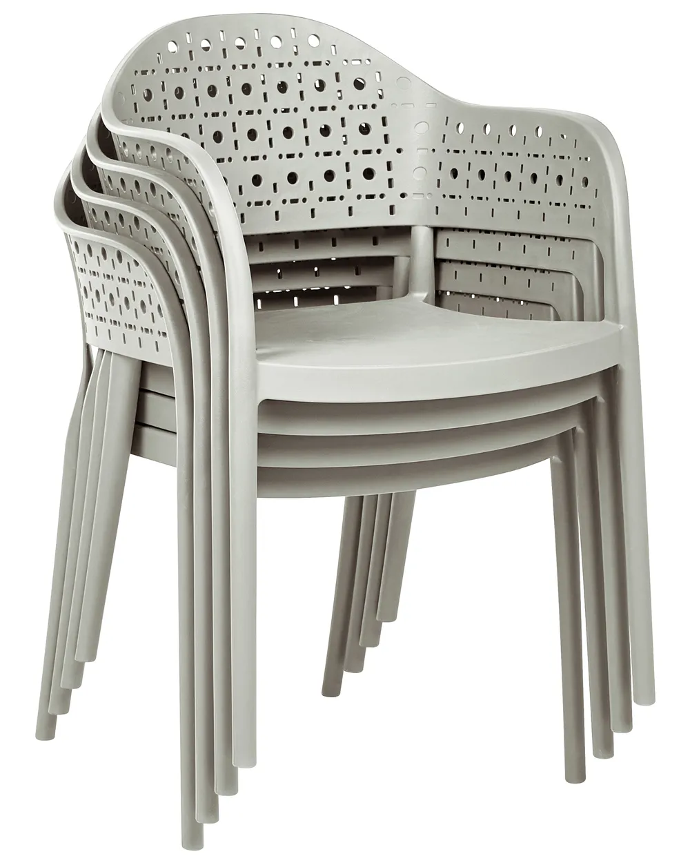 Set med 4 stolar NARINO Ljusgrön_1069741