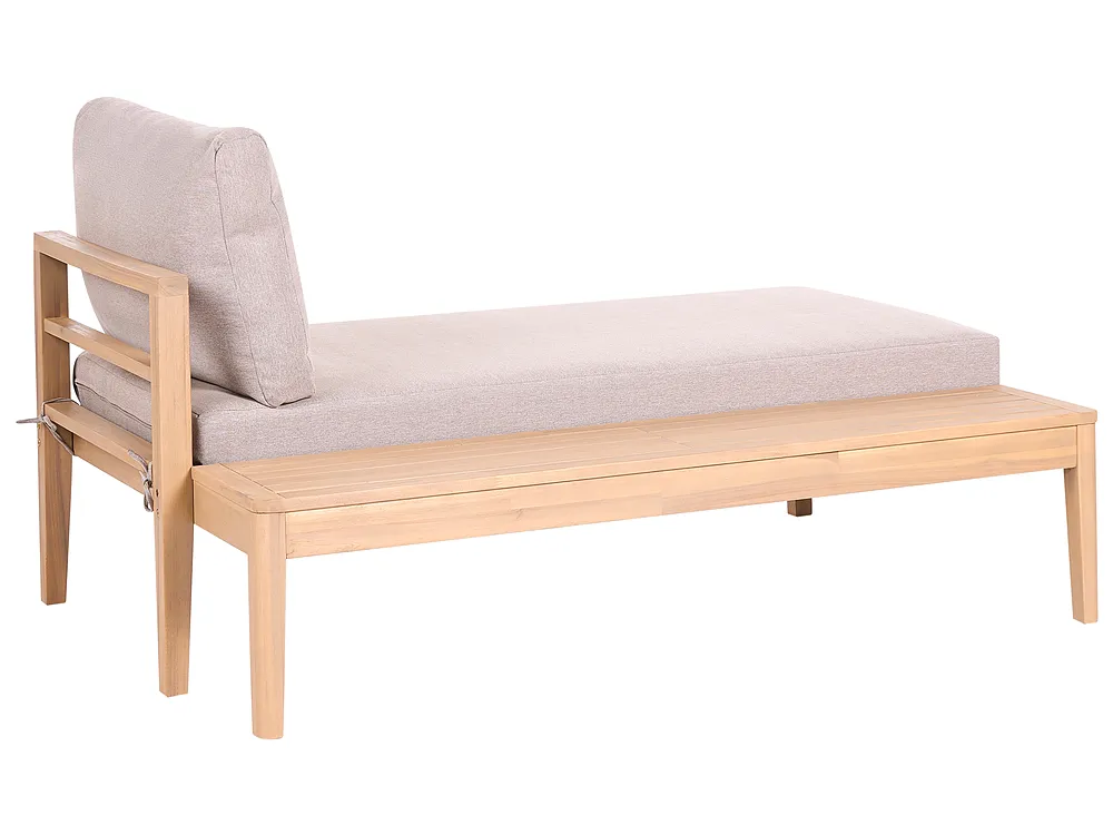 Garden Lounge Set with Table 3 Seater TALLA Acacia Wood Light Brown_1153662