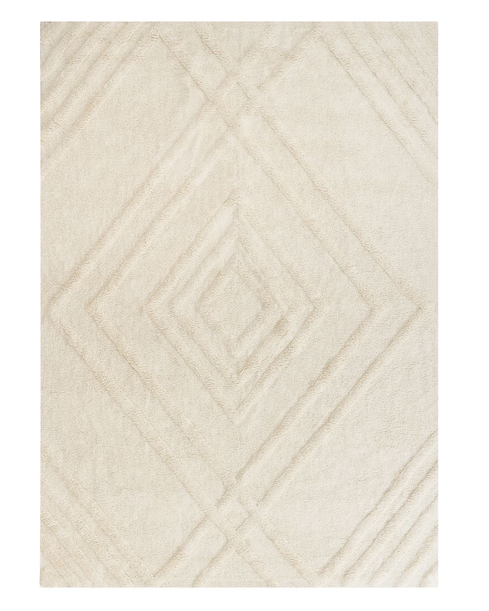 Matta ZIRO  Ljusbeige 140 x 200 cm Bomull
