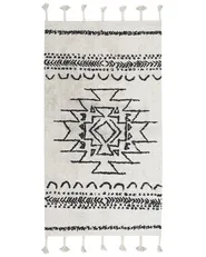 Rug KHOURIBGA Off-White 80 x 150 cm Cotton_831350