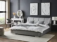 Bed Fabric NANTES 180 x 200 cm (EU Super King) Light Grey_1178114