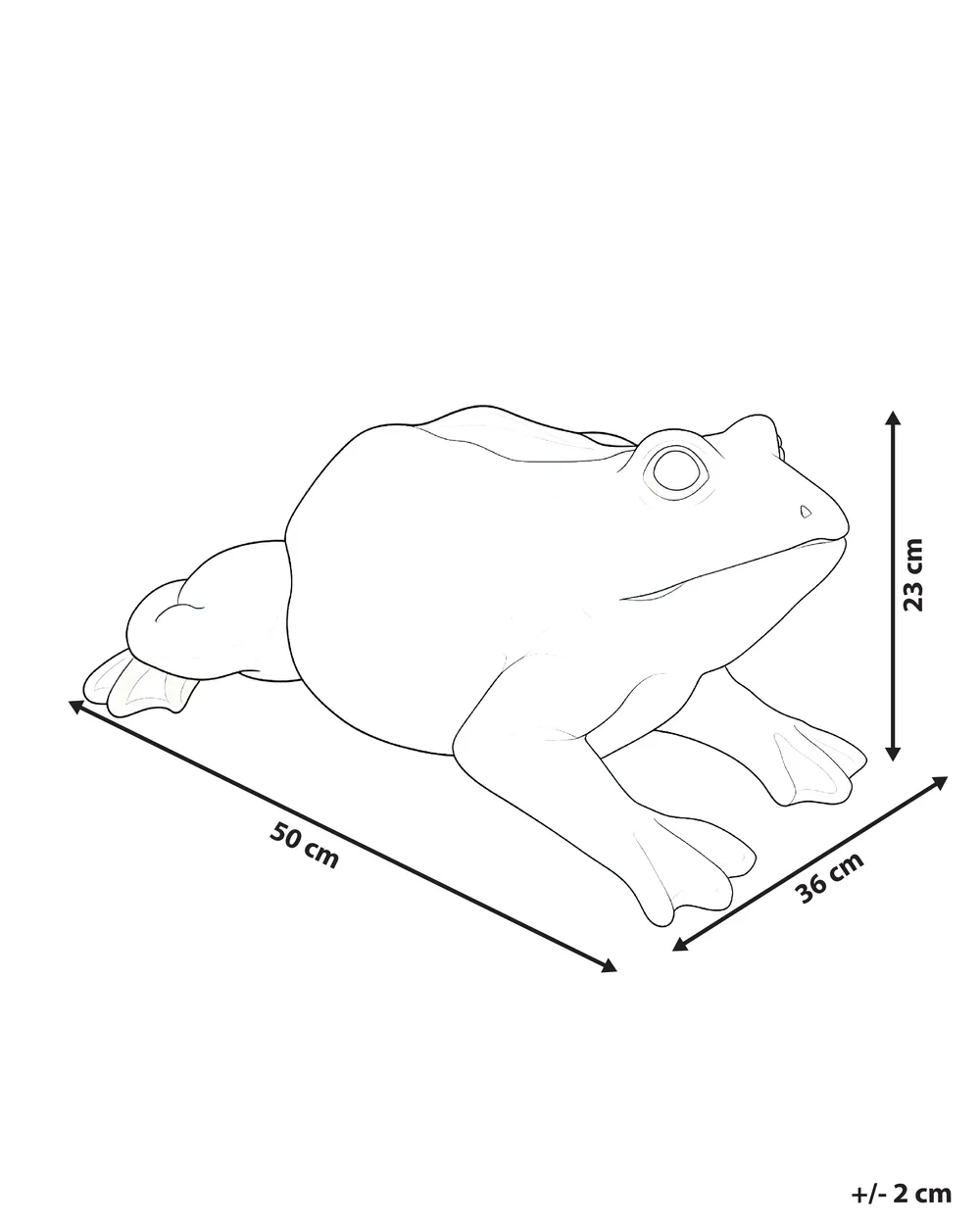 Garden Figurine CARAPELLE Frog Beige_1055078