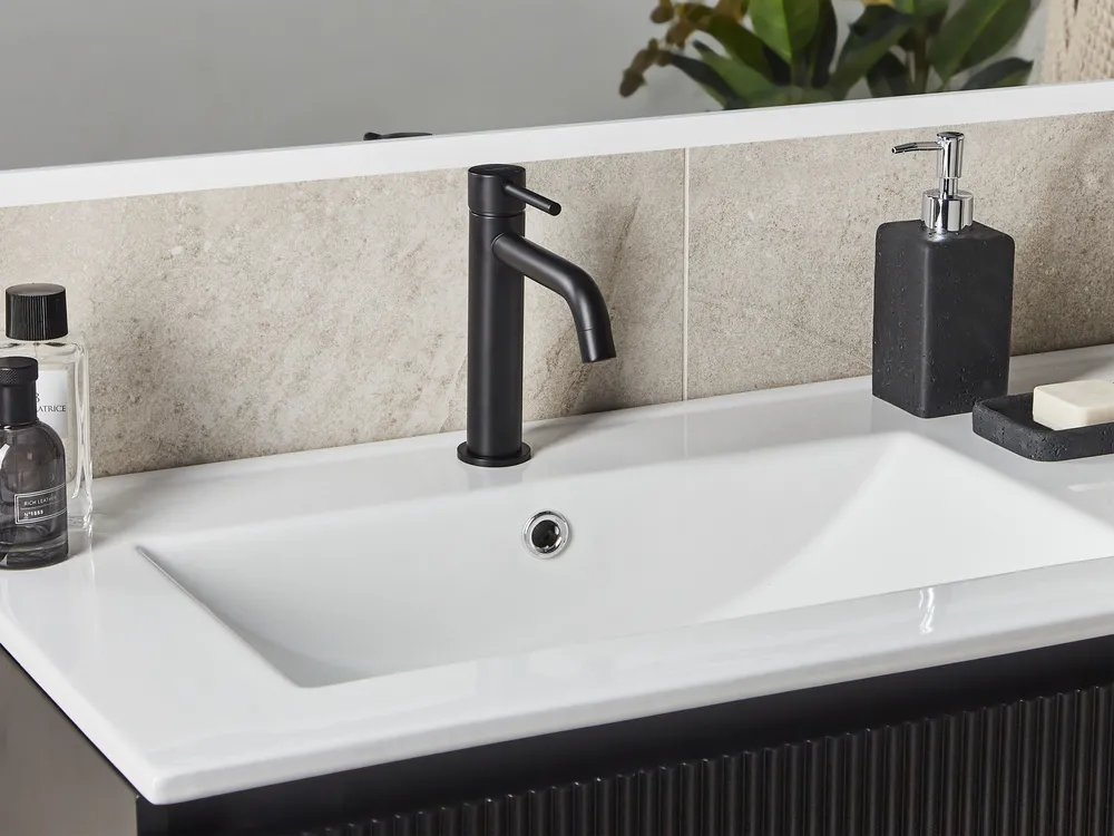 Basin Mixer Tap SALINAS Brass Black