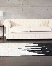 Rug BOLU Black 160 x 230 cm Leather_1156972