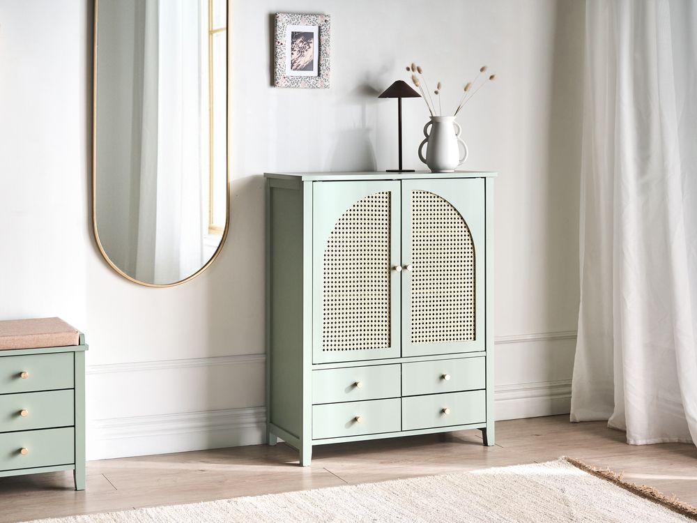 Shoe Storage Cabinet BENDIGO Mint Green