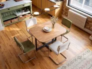Förlängningsbart matbord COOPER Brun 120/160 cm 120 cm_1090601