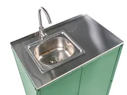 4 Piece Outdoor Kitchen Set with Sink VILAMA Green Metal_974453