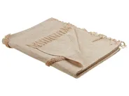 Blanket JAUNPUR Cotton 130 x 180 cm Beige_829378