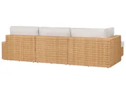 Garden Corner Sofa with Table 4 Seater OLIVERI PE Rattan Beige Right Hand_1071798