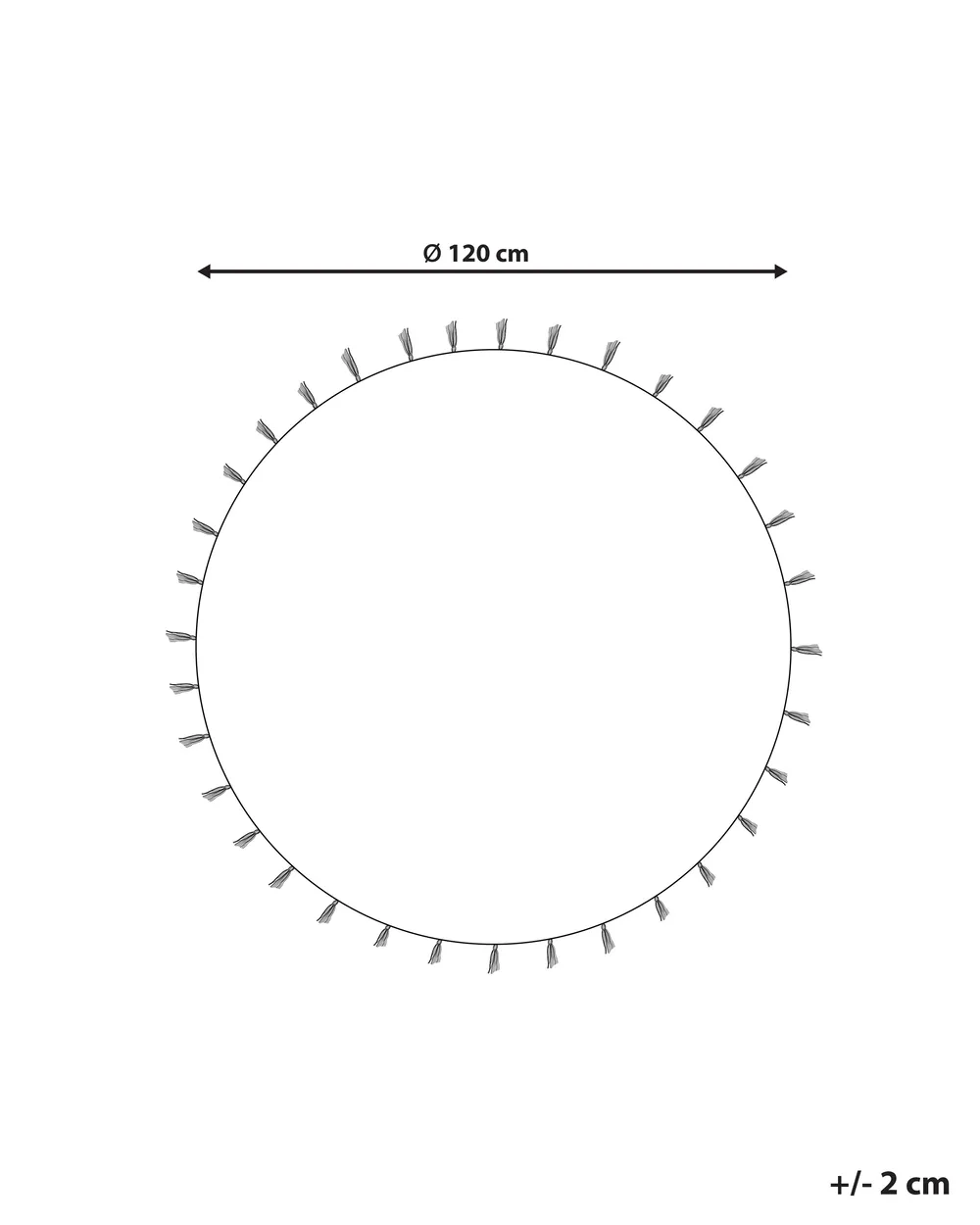 Barnmatta ZANAVI Flerfärgad ø 120 cm Jute_906535