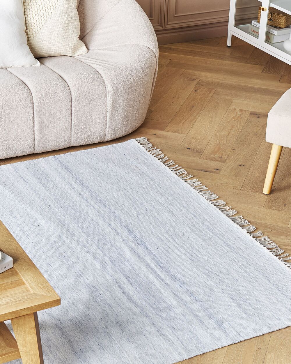 Teppe MALHIA Lyseblå 160 x 230 cm