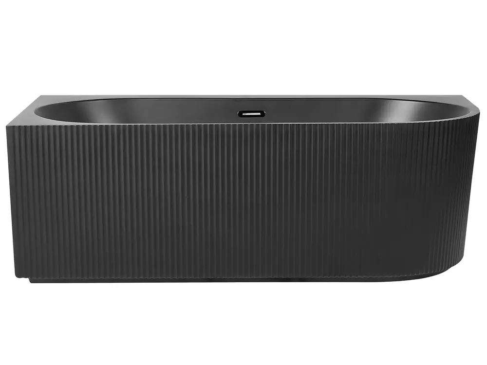 Hörnbadkar GOCTA 1700 x 800 mm Svart Högervänd_879112