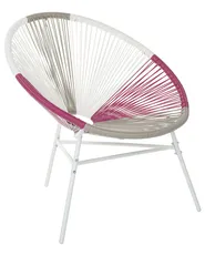 Garden Chair ACAPULCO PE Rattan Fuchsia Pink_718116