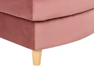 Left-Hand Chaise Longue MERI with Storage Velvet Pink_914295