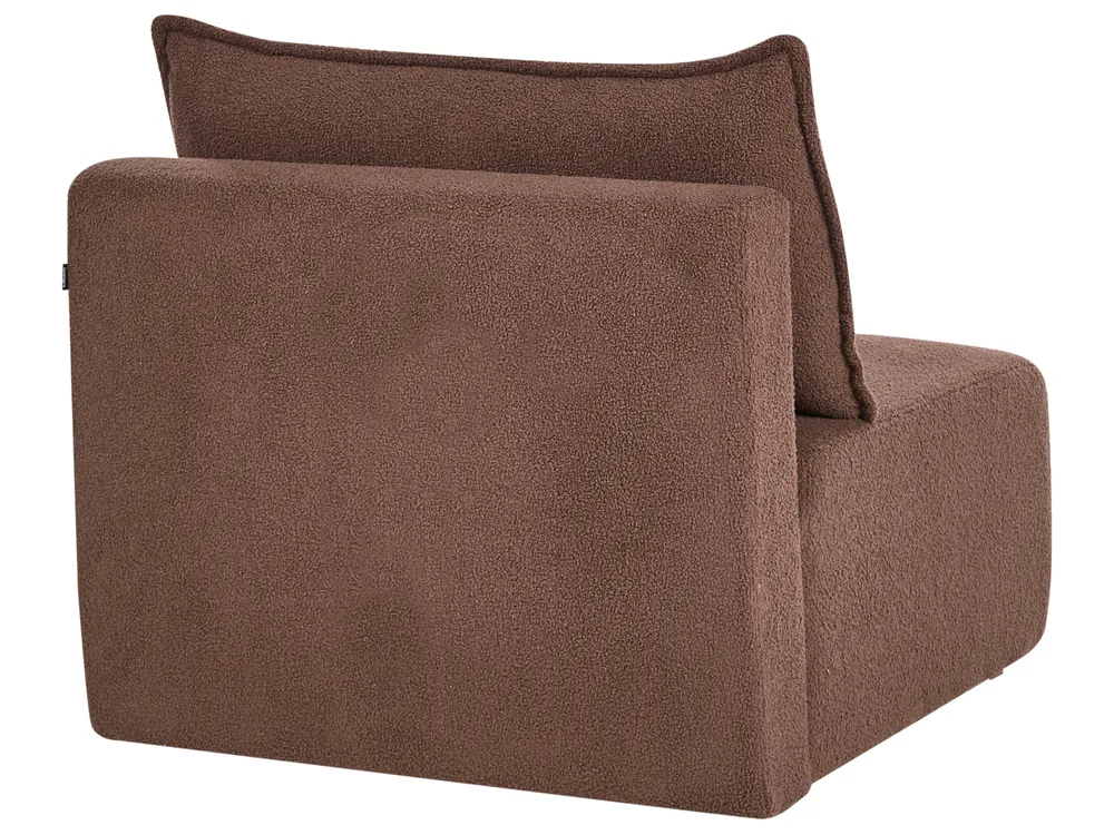 Modular Corner Sofa NERBO Boucle Brown Right Hand_1034383