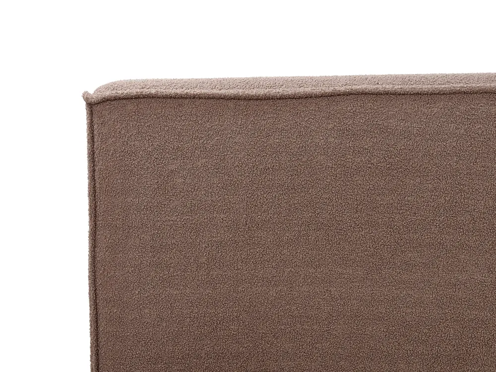 Bed Boucle LINARDS 160 x 200 cm (EU King Size) Brown_937244