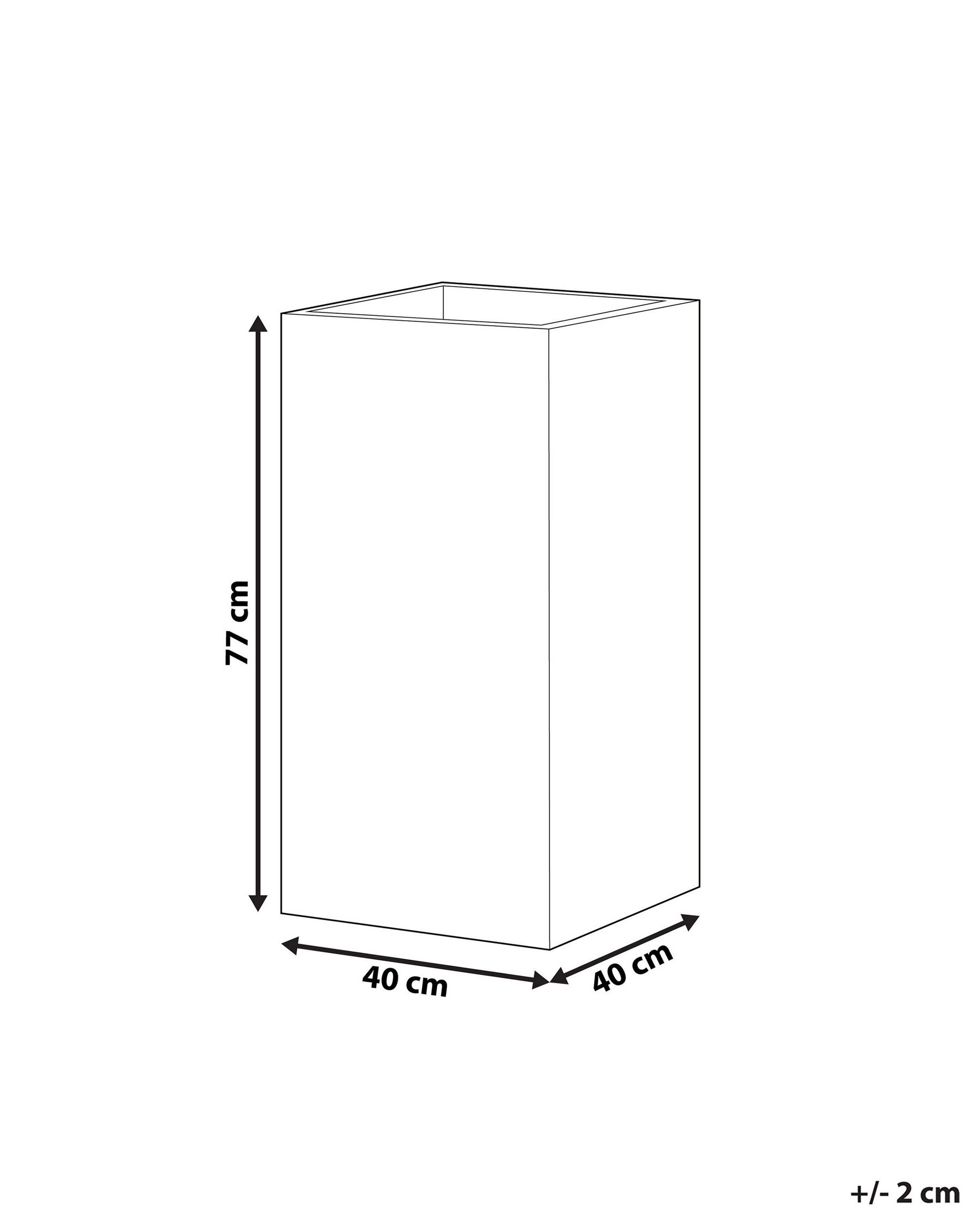Plant Pot DION 40 cm Black_782418