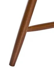 Set of 2 Dining Chairs BURBANK Wood Brown_1076408