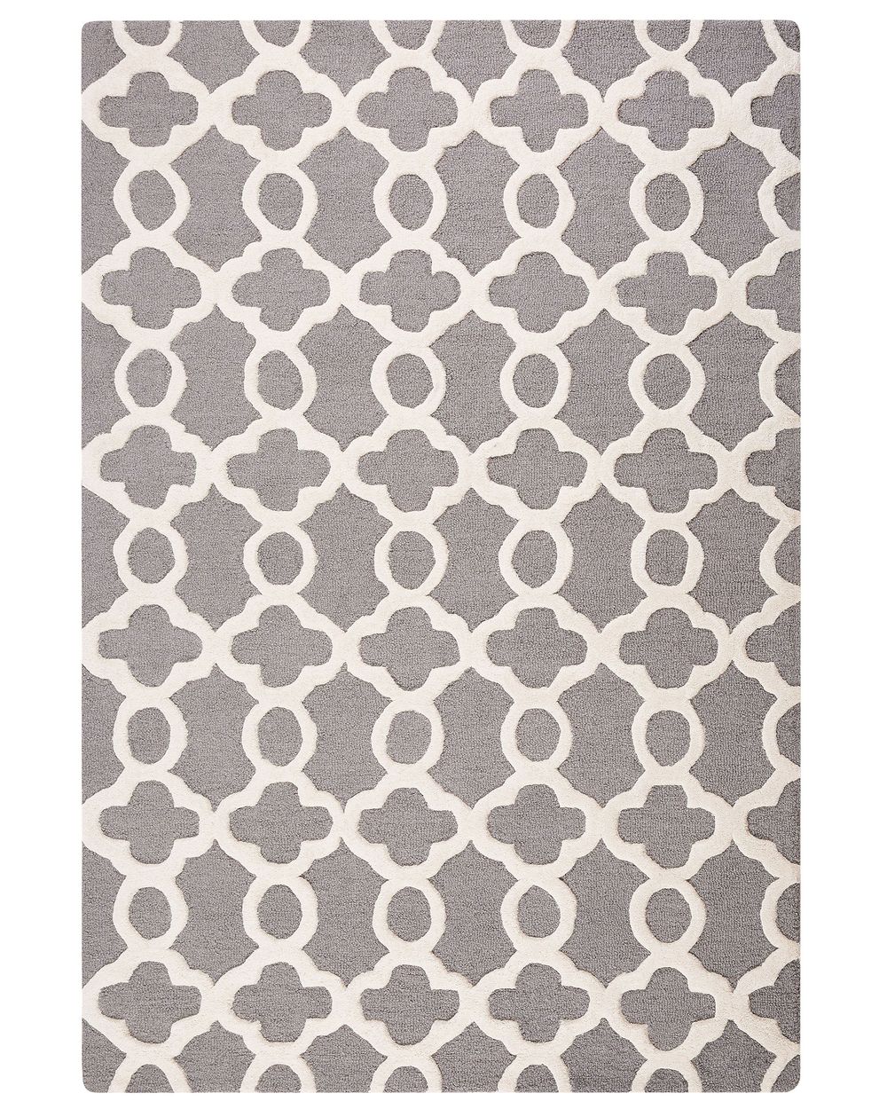 Rug ZILE Grey 160 x 230 cm Wool