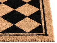 Dörrmatta CARDONA Beige/ Svart 40 x 60 cm Kokosfiber_1079017