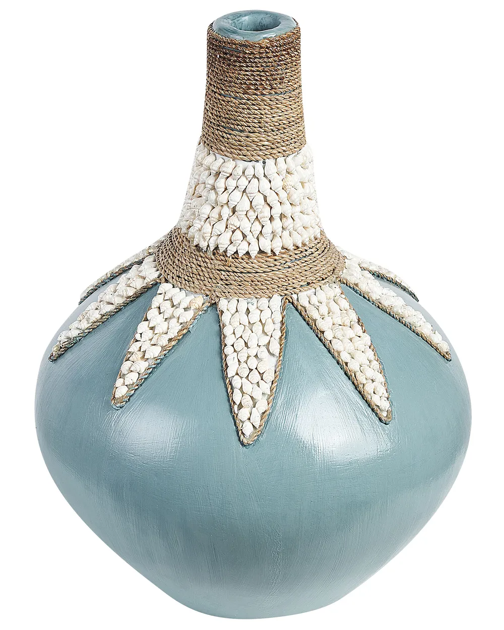 Decorative Vase SILAU 43 cm Ceramic Blue