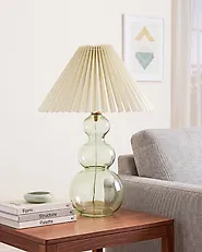 Table Lamp SENGWA Glass Green_1179116