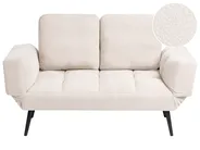 Sofa Bed 2 Seater BREKKE Boucle Off-White_1067993