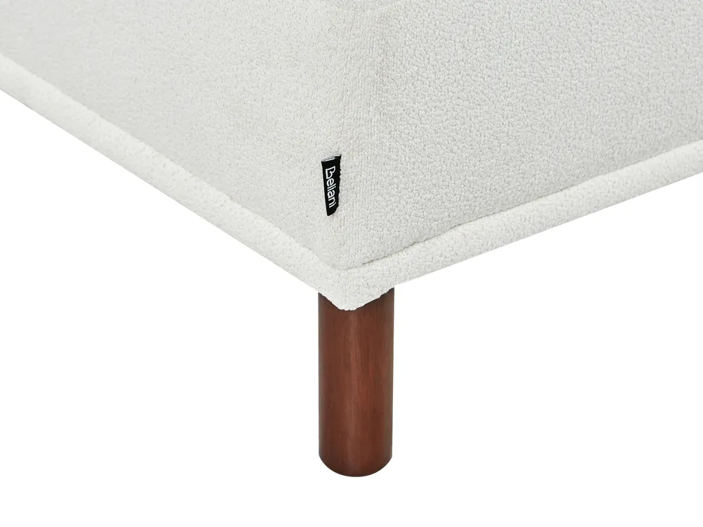 Corner Sofa 3 Seater HOLT with Ottoman Boucle White Left Hand_959482
