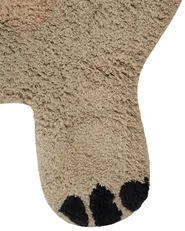 Kids Rug REXY Light Brown 80 x 120 cm Cotton_1107640