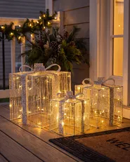 Utomhusdekoration LED ARNES 25/20/15 cm Julklappar Silver_1118460