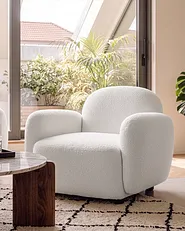Armchair JULE Boucle Off-White_1144874