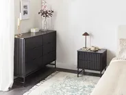 6 Drawer Chest GLASTONBURY Black_972704
