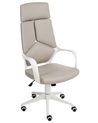 Office Chair DELIGHT II Faux Leather Taupe