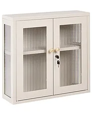 Seinäkaappi HARLYN 60 cm Metalli Beige_1156548