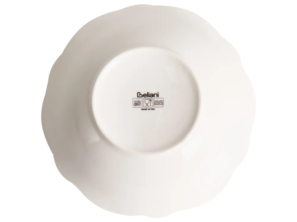 Set med 12 matserviser LOVAGE Porslin Vit_1069099