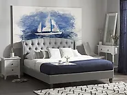 Säng med lamellram BORDEAUX 140 x 200 cm Ljusgrå_1175593