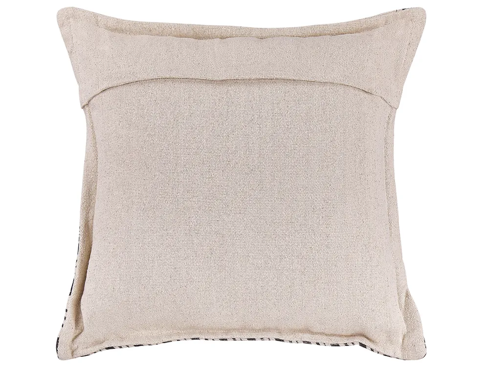 Koristetyynysetti 2 kpl HENTEPE 45 x 45 cm Puuvilla Musta Geometrinen kuvio_801754